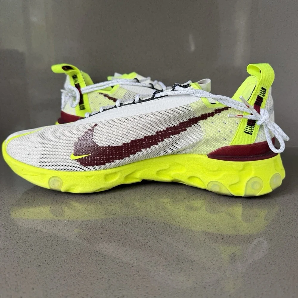 Nike React ISPA WR Platinum Volt Men's Size 11 Running Sneakers CT2692-002